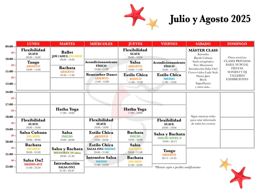 cursos de verano 2025 - Elegancia con Sabor