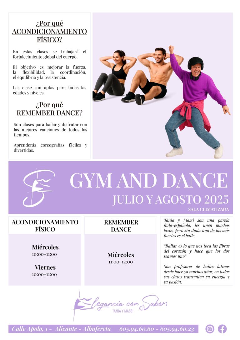gym and dance - Elegancia con Sabor