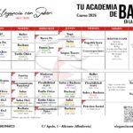 Elegancia con Sabor -Horario enero 2026